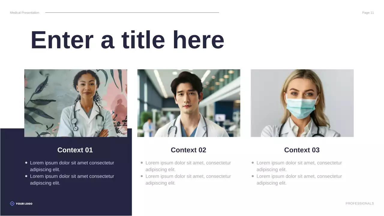 blue modern healthcare presentation