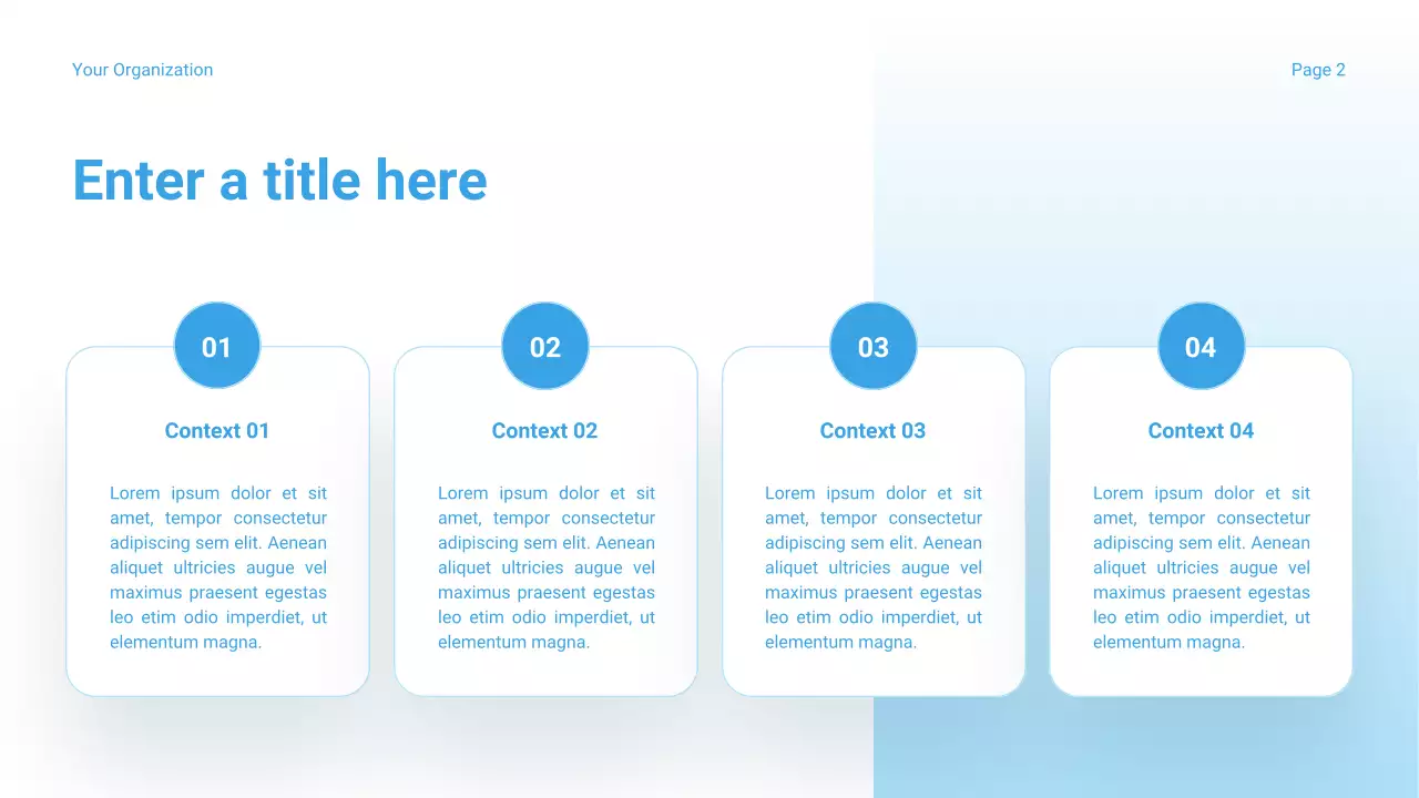 blue modern health presentation