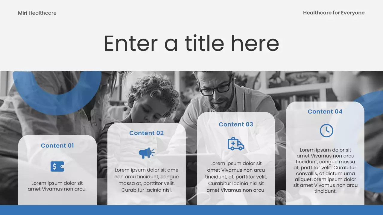 blue modern healthcare event