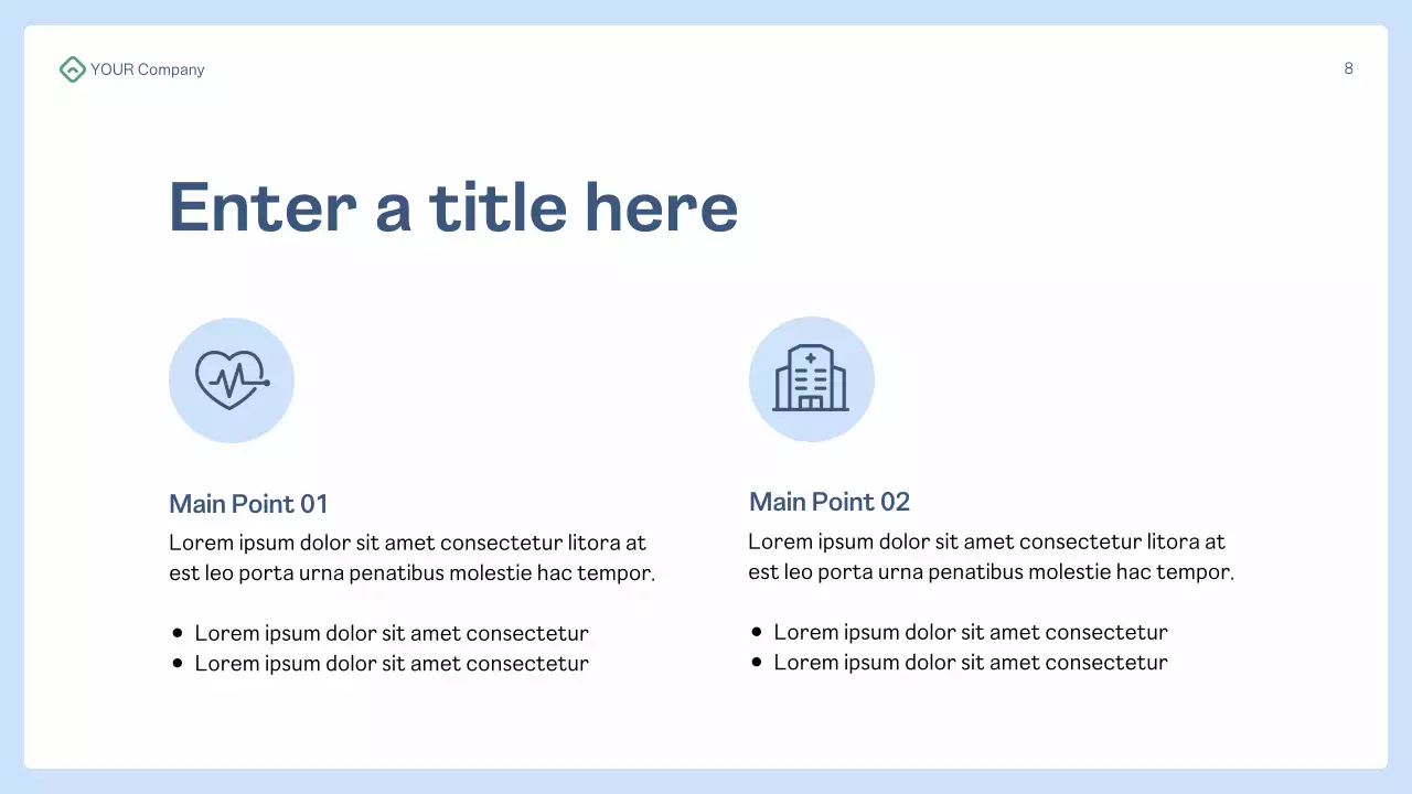 blue modern health presentation