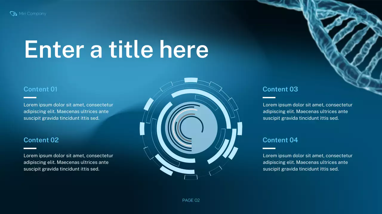 blue modern healthcare presentation