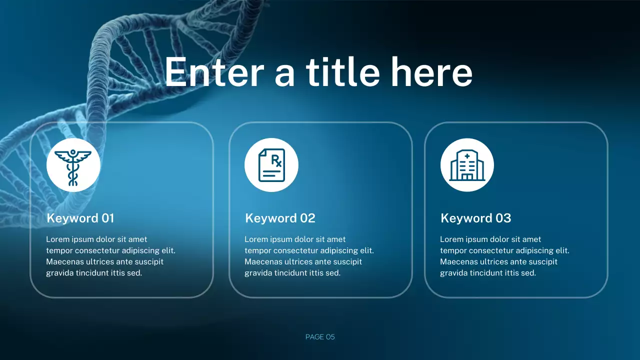 blue modern healthcare presentation