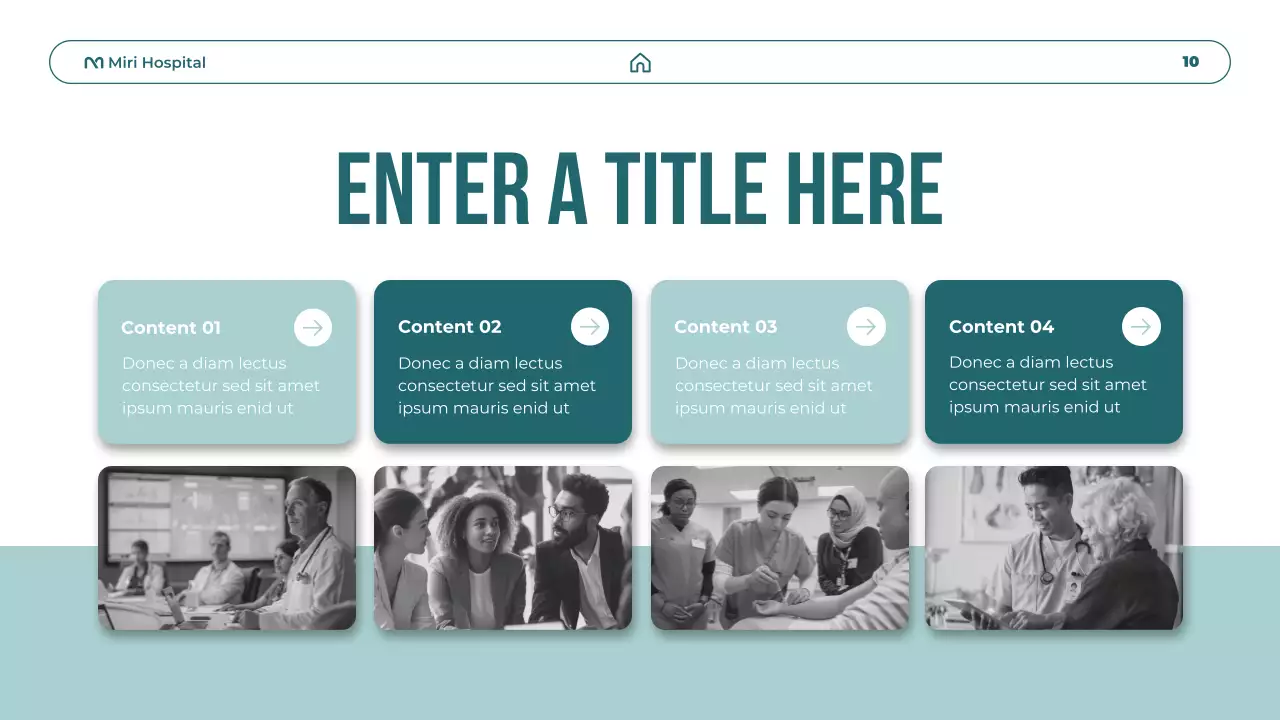 teal modern healthcare promotion