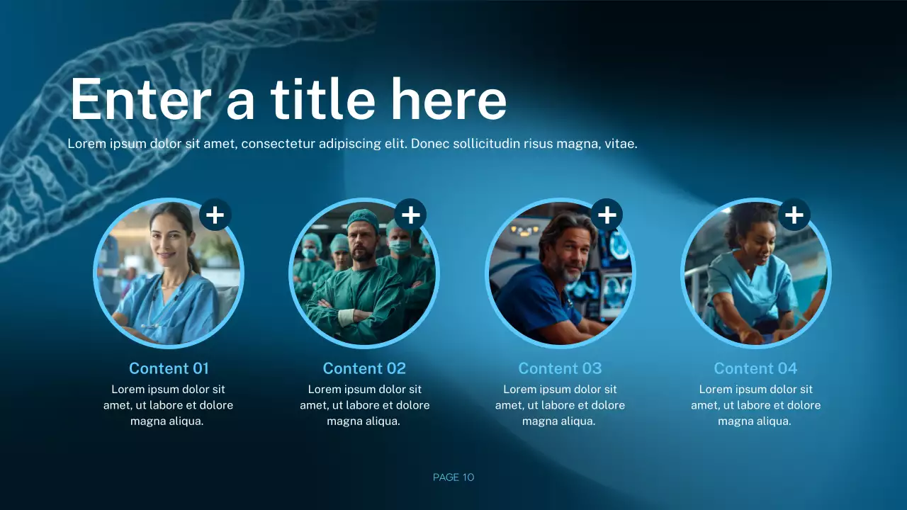 blue modern healthcare presentation