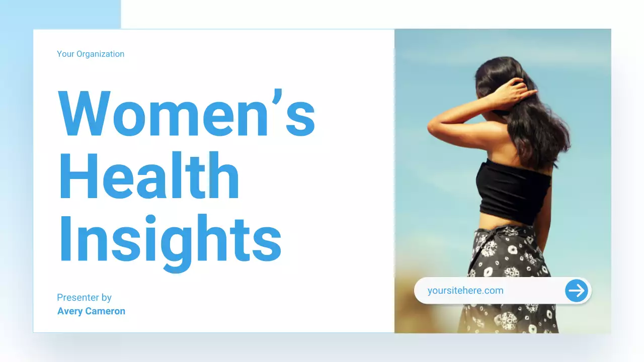 blue modern health presentation