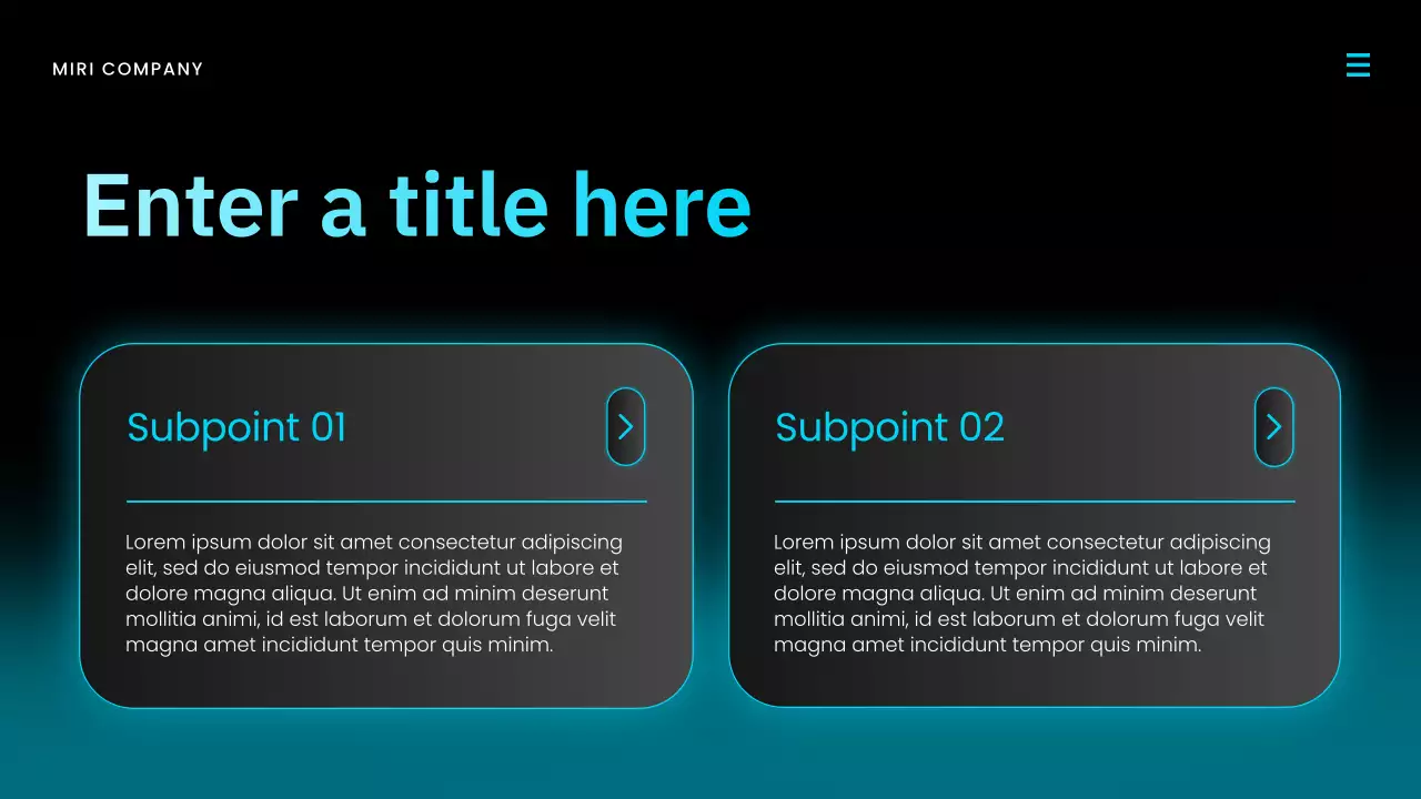 blue modern market report