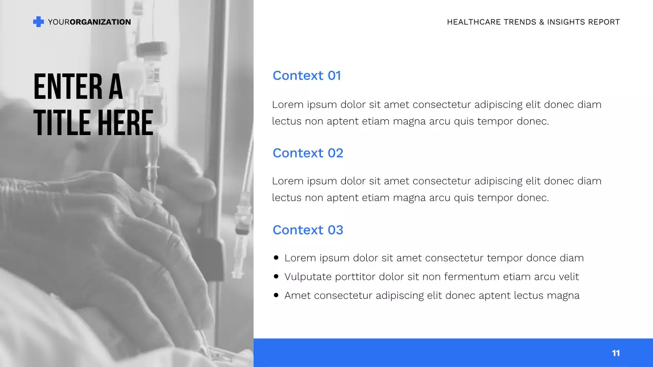 blue modern healthcare presentation