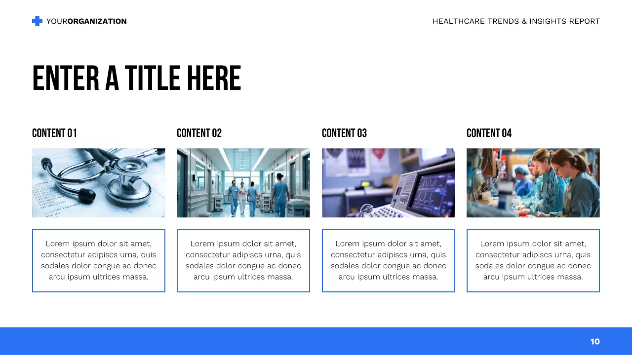 blue modern healthcare presentation