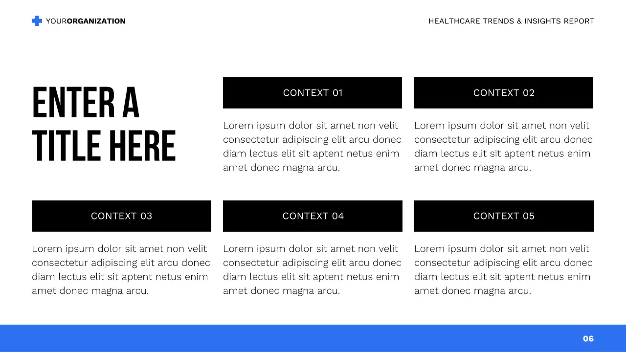 blue modern healthcare presentation