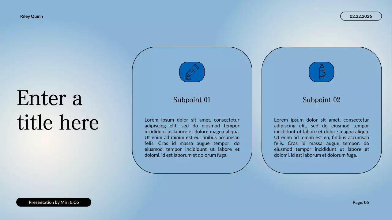 blue minimalist health guide