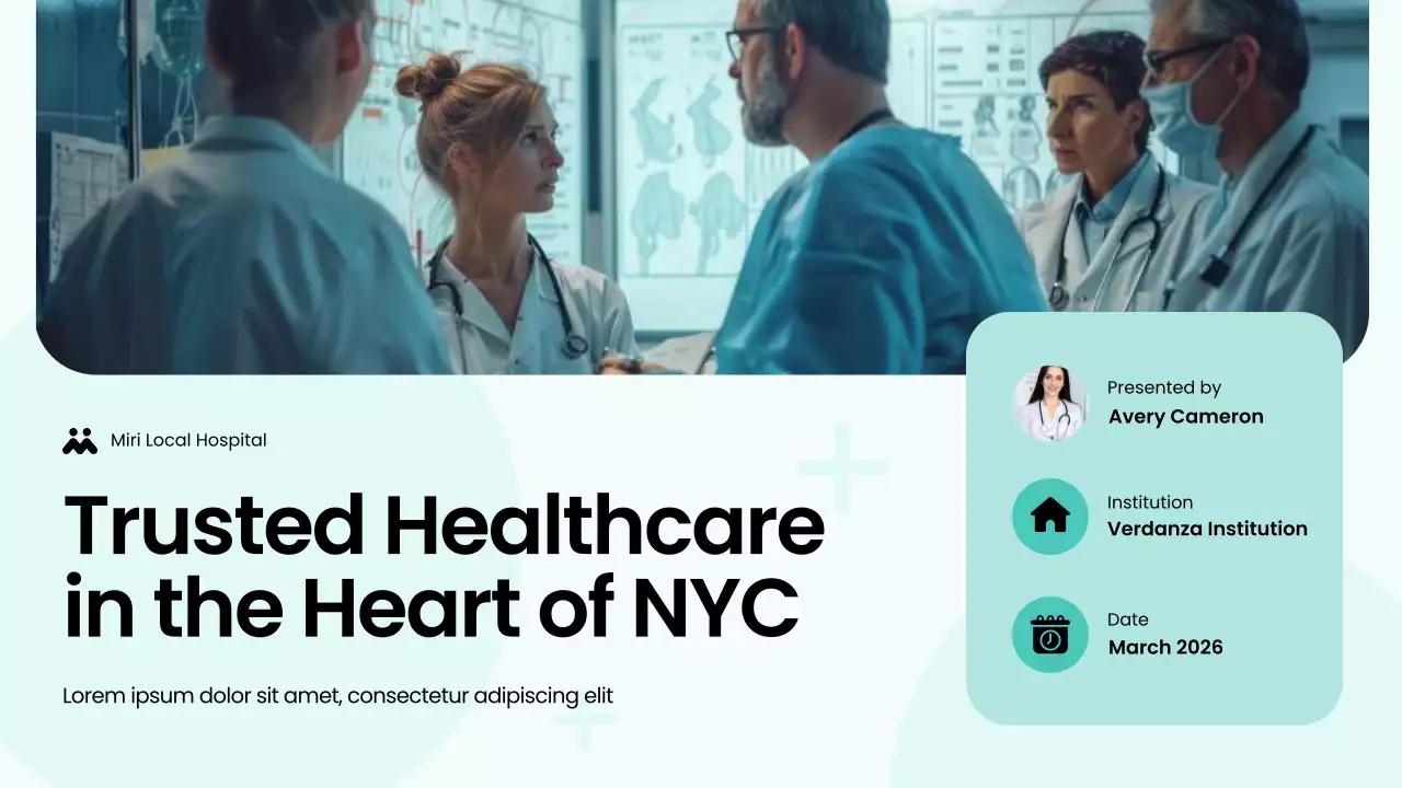 mint professional healthcare presentation