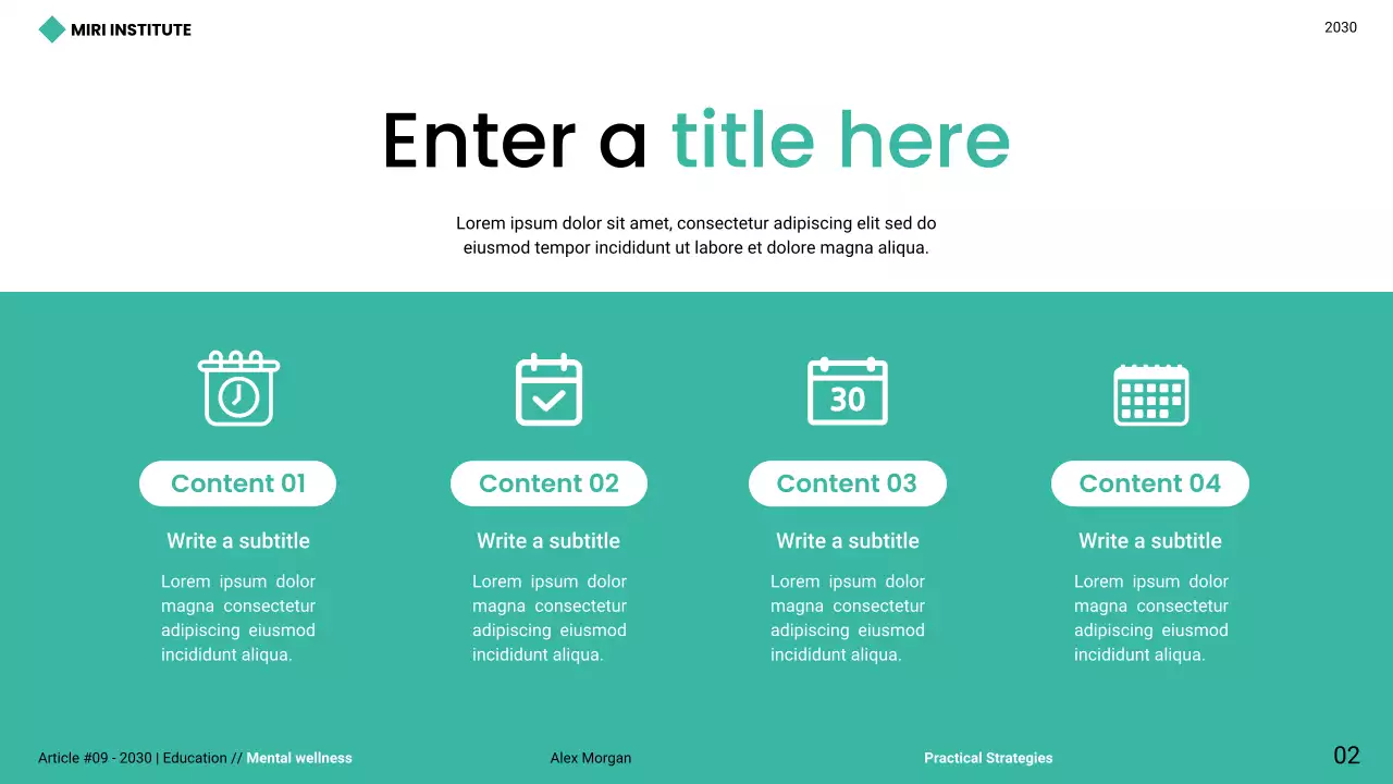 teal modern mental wellness guide