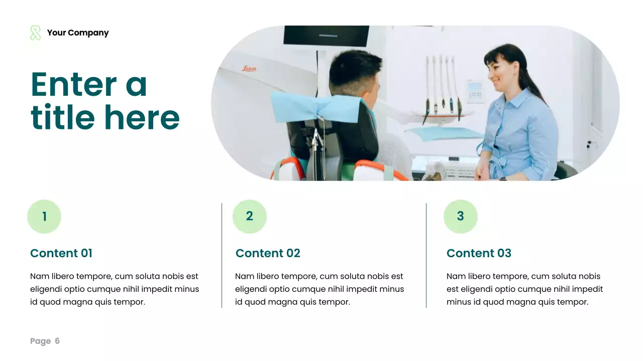 teal modern healthcare presentation