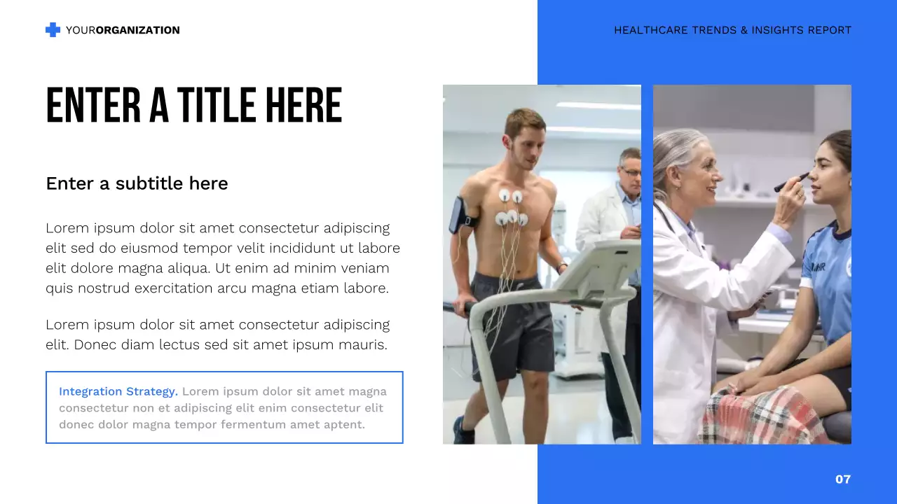 blue modern healthcare presentation