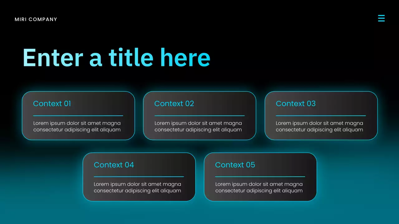 blue modern market report