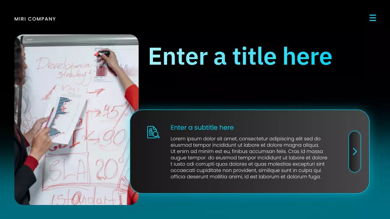 blue modern market report