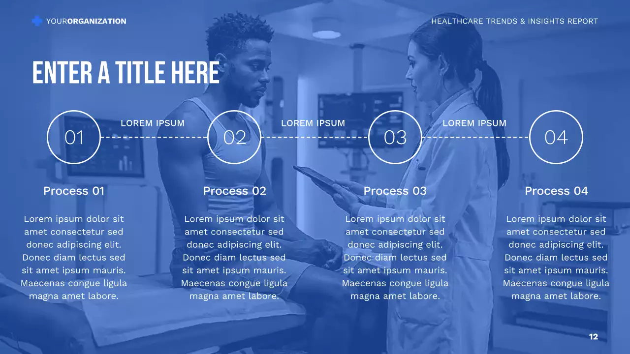 blue modern healthcare presentation