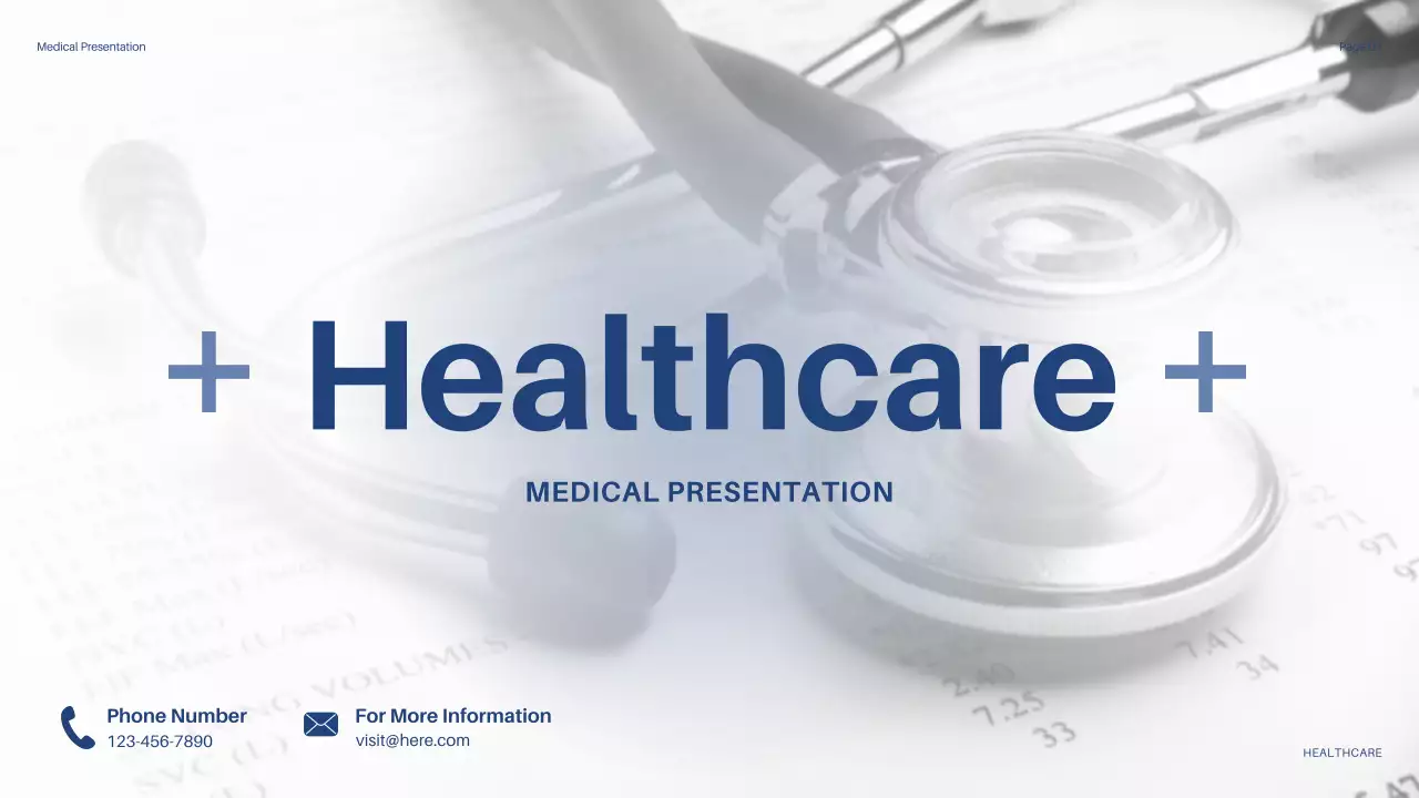 blue modern healthcare presentation