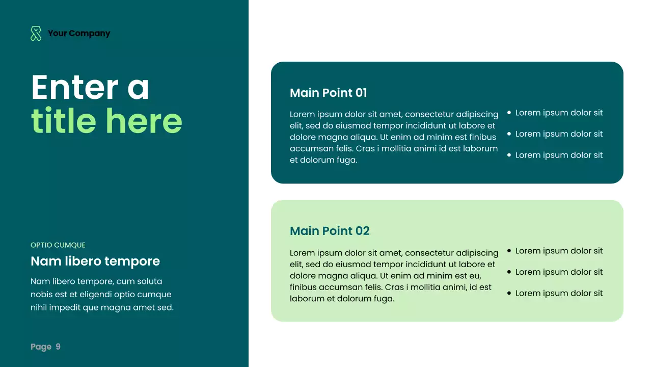 teal modern healthcare presentation