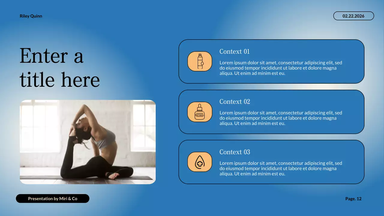 blue minimalist health guide