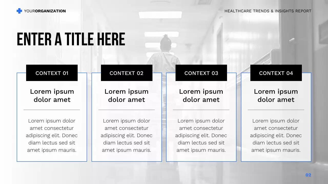 blue modern healthcare presentation