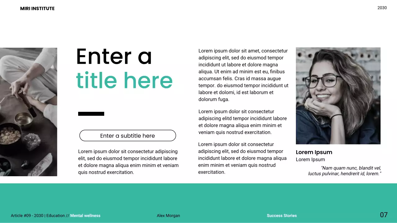 teal modern mental wellness guide