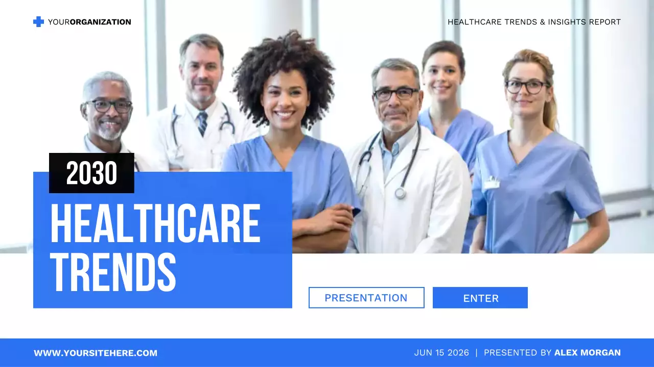blue modern healthcare presentation