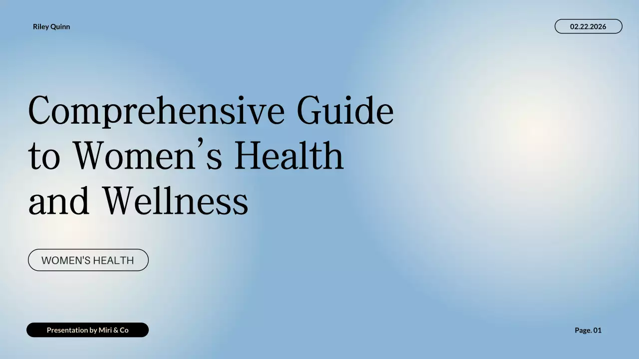 blue minimalist health guide