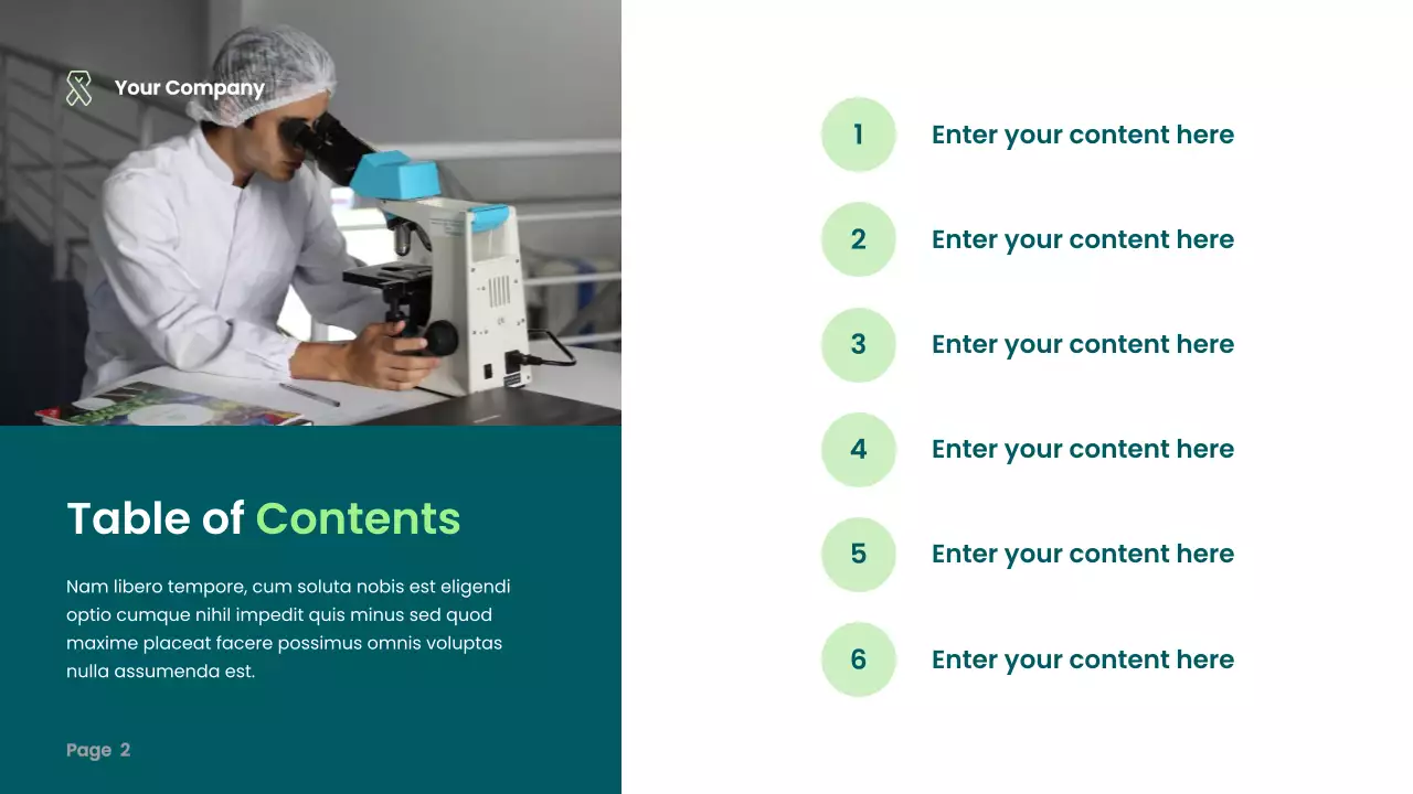 teal modern healthcare presentation