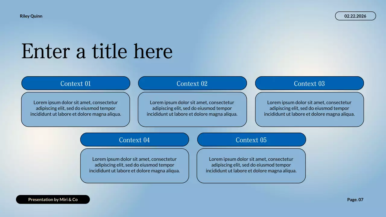 blue minimalist health guide