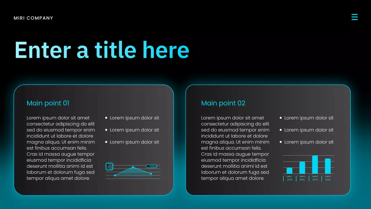 blue modern market report