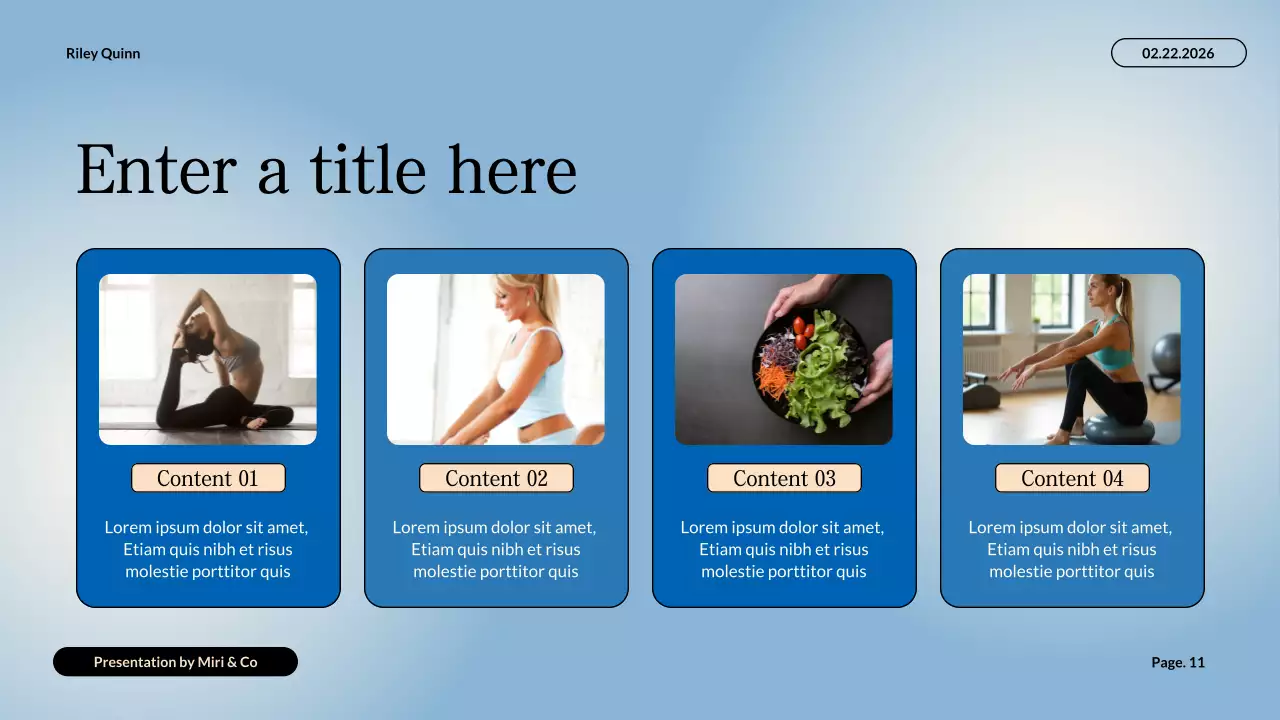 blue minimalist health guide