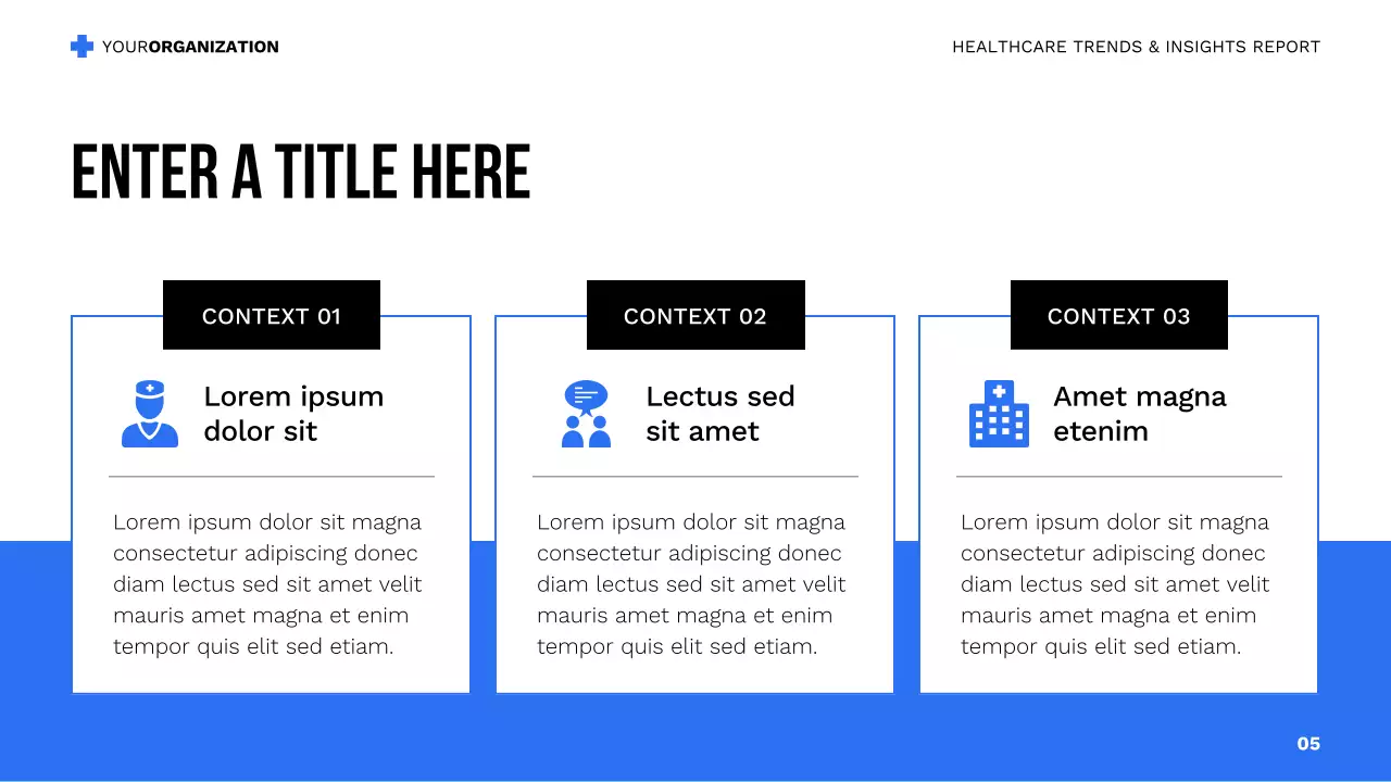 blue modern healthcare presentation