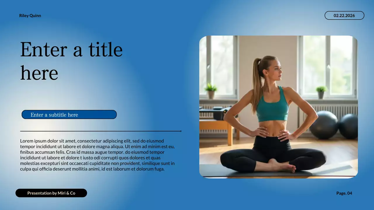 blue minimalist health guide