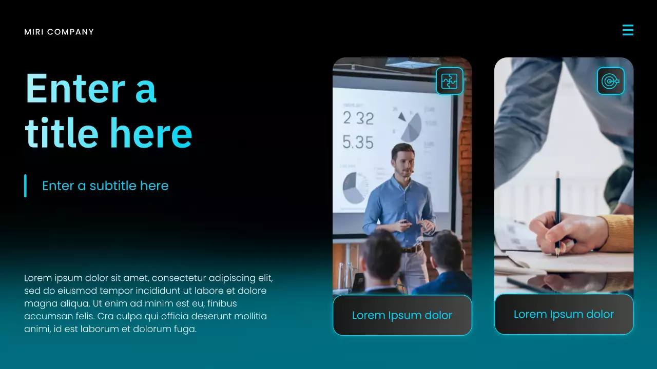 blue modern market report