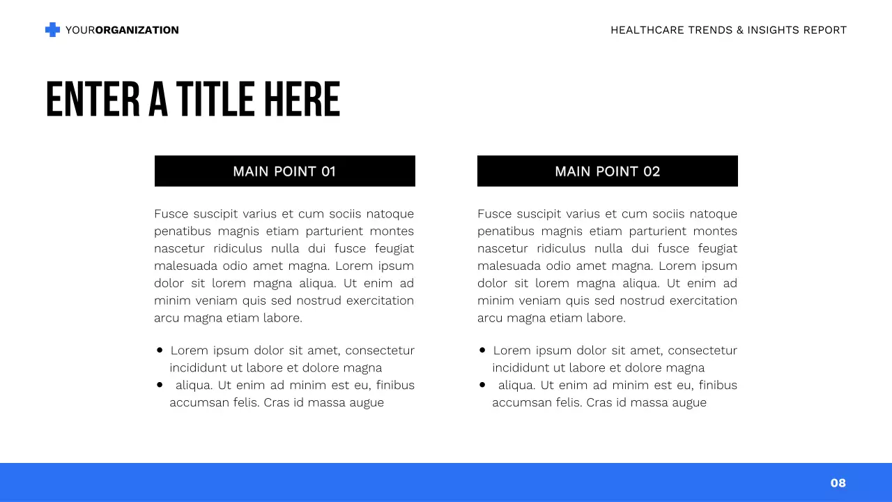 blue modern healthcare presentation