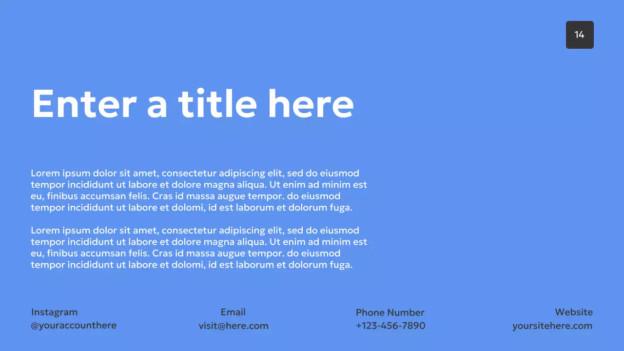 blue modern health presentation