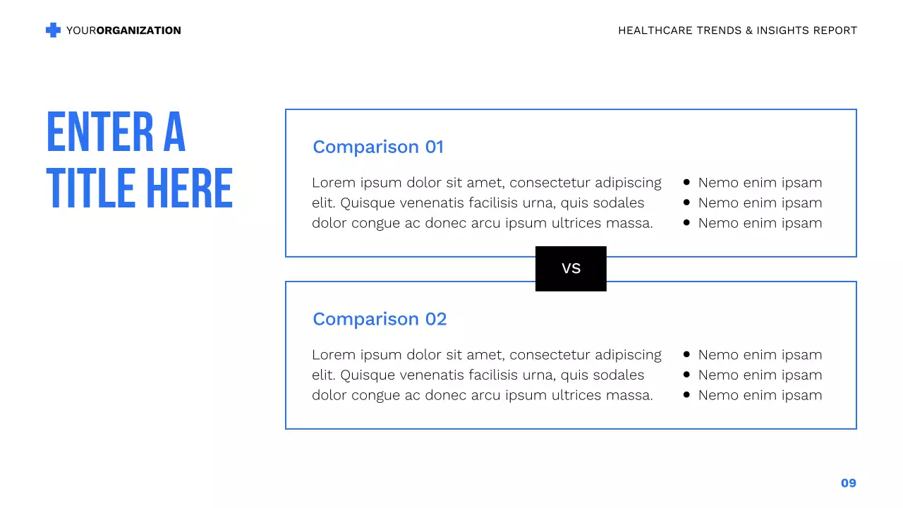 blue modern healthcare presentation