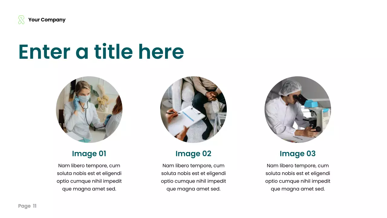 teal modern healthcare presentation