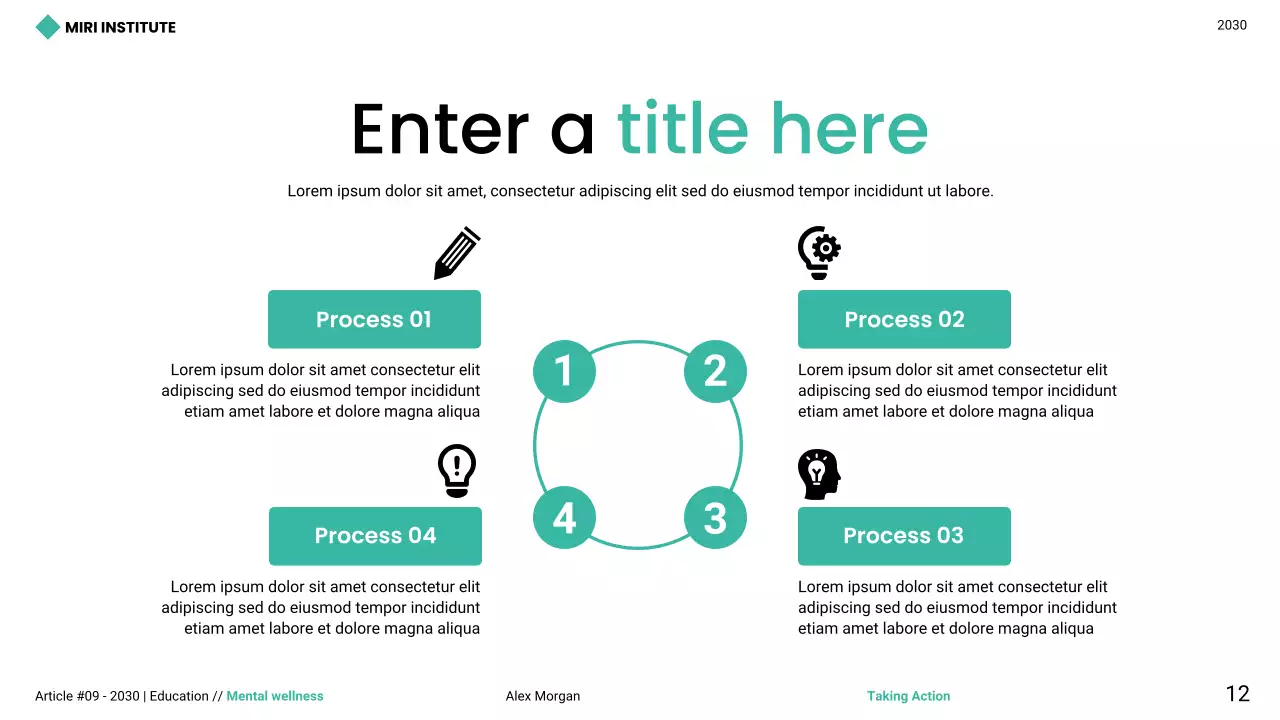 teal modern mental wellness guide