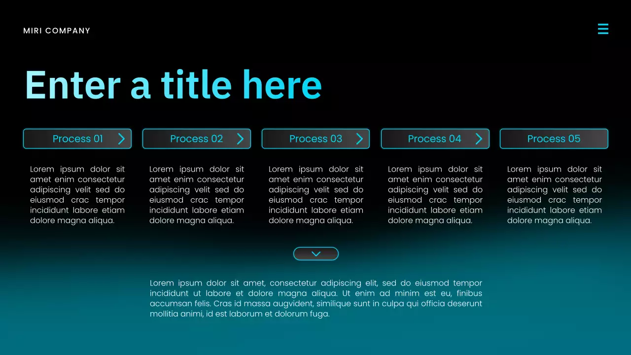 blue modern market report