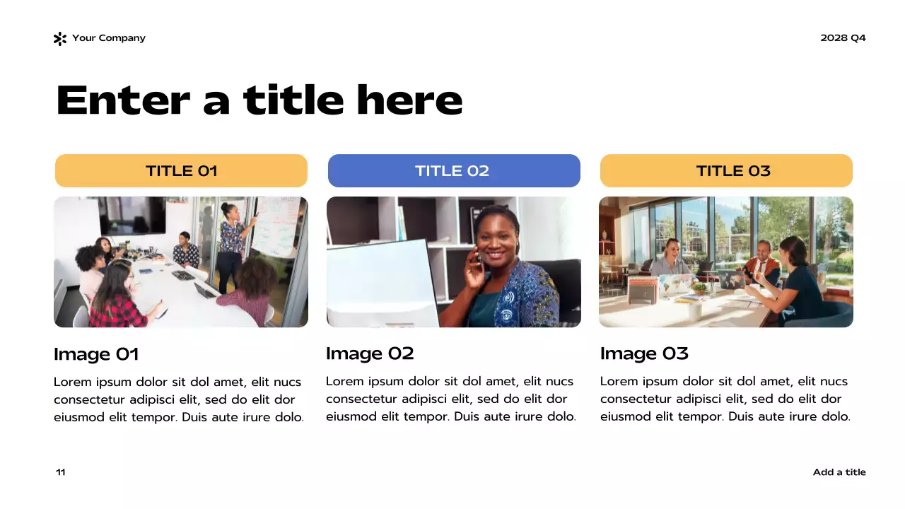 Blue Modern Business Report Presentation