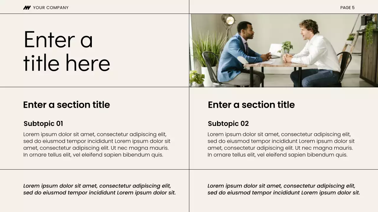 Beige Modern Team Presentation