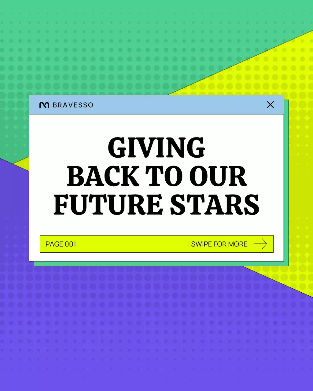 Colorful Retro Community Announcement Instagram Post