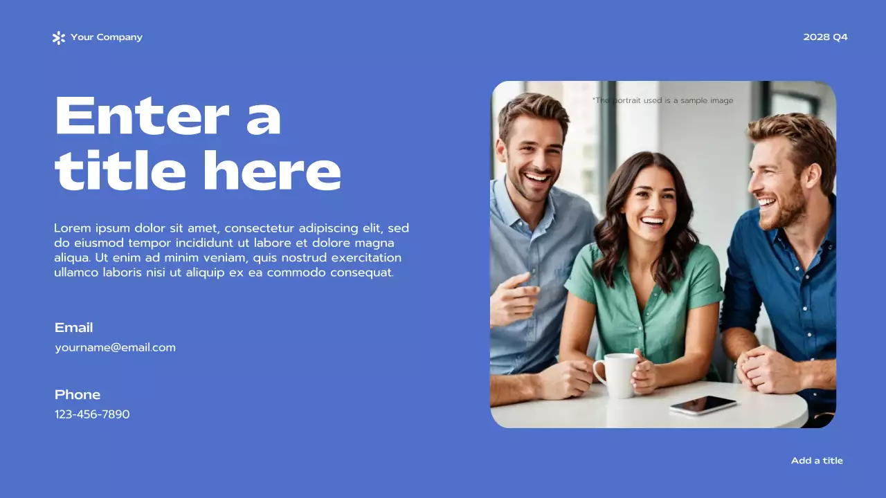 Blue Modern Business Report Presentation