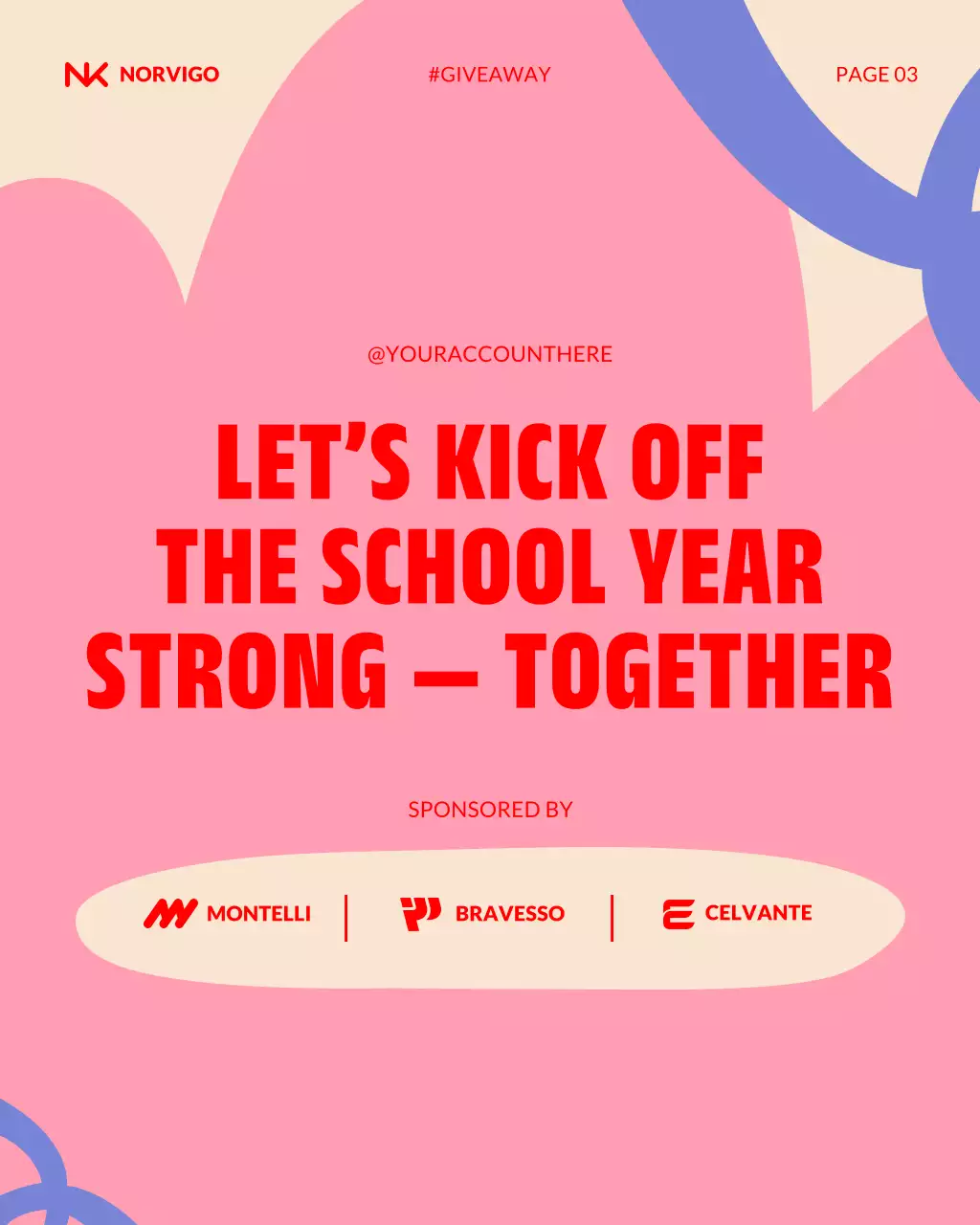 Pink Modern Community Announcement Instagram Post