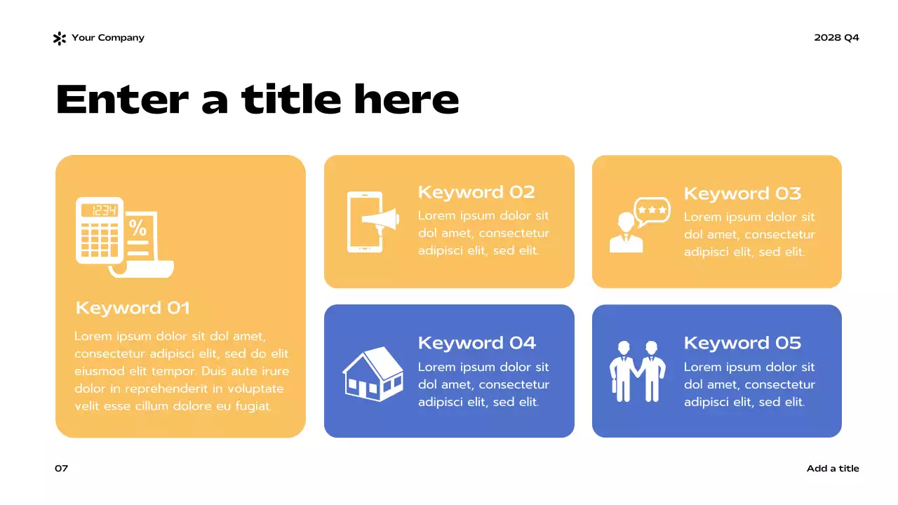 Blue Modern Business Report Presentation