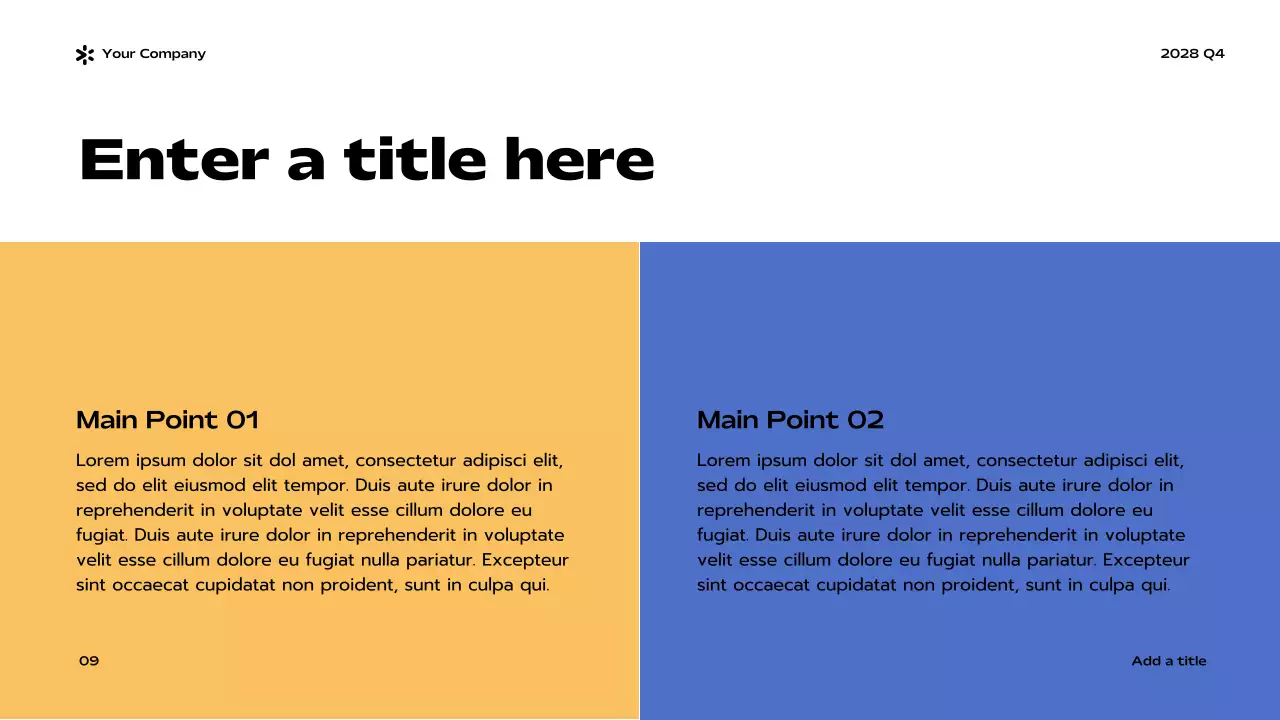 Blue Modern Business Report Presentation