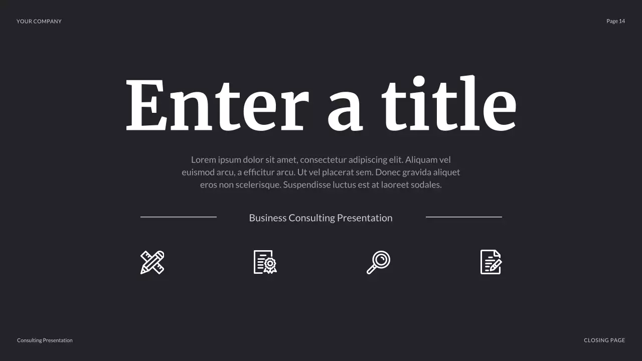 Blue Modern Business Presentation