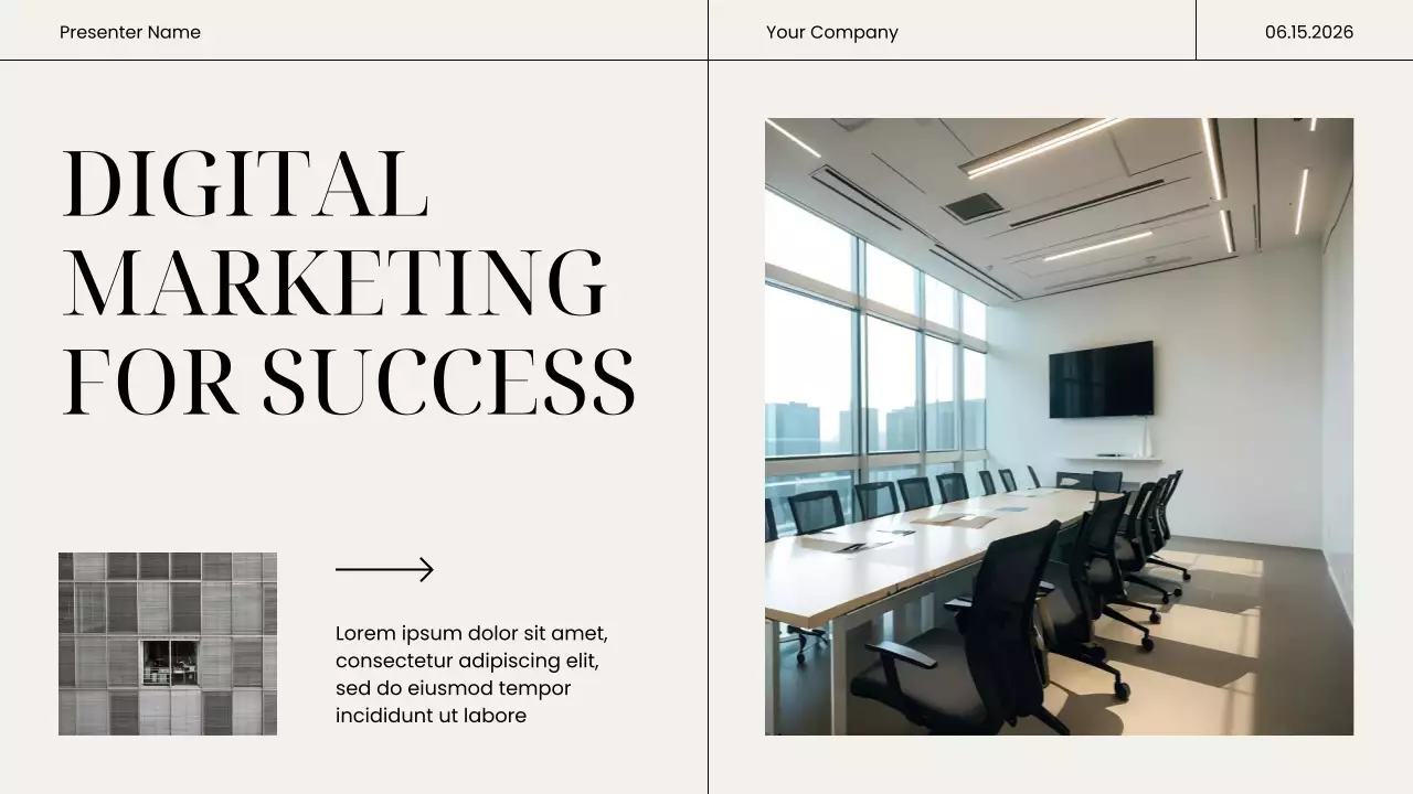 Beige Modern Marketing Presentation